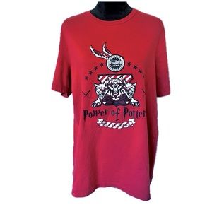 HARRY POTTER Power Of Potter House Wars Tshirt Womens Sz XL